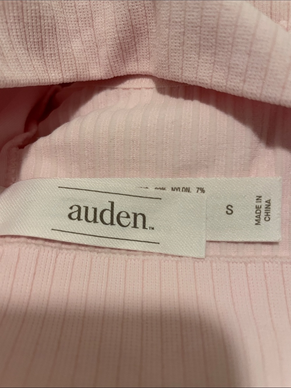 4 for $30.00 Auden Light Pink Ribbed Sports Bralette - Picture 7 of 7